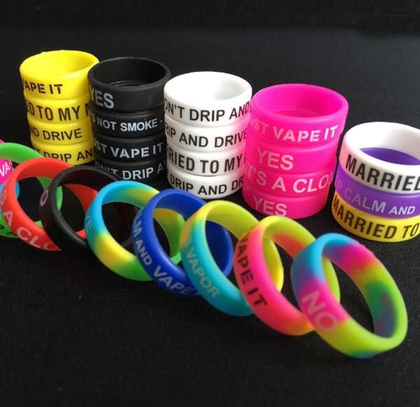Silicone Rubber Band Vape Rings For Mechanical Mods Decorative
