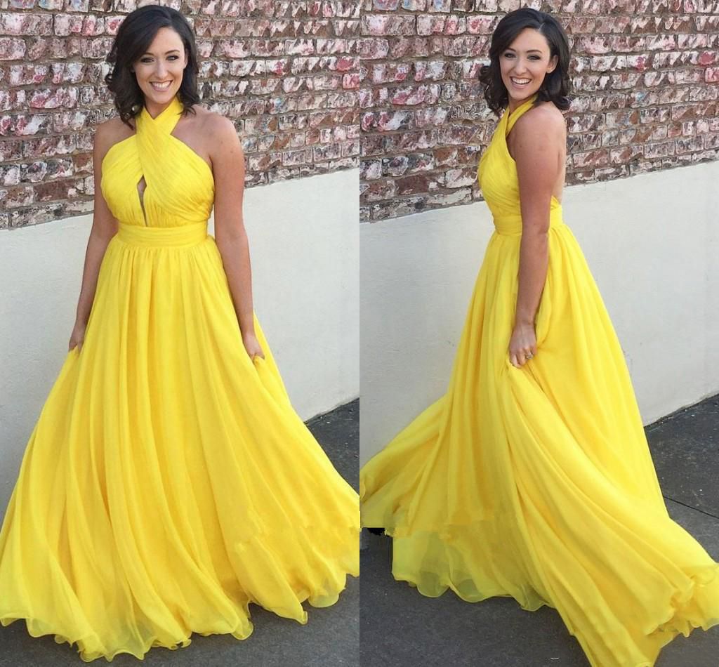 yellow chiffon maternity dress