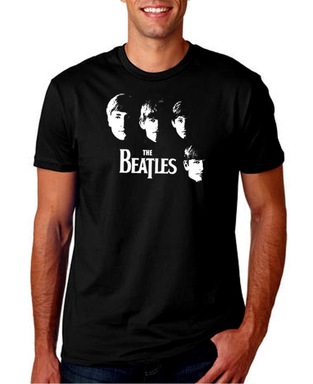 the beatles black t shirt