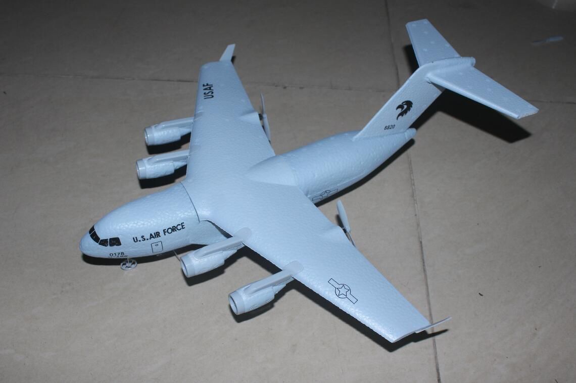 RC Airplane C17 Transport Aircraft 373mm Wingspan EPP RC Airplanes 2.4GHz 2CH 3-Axis DIY Aircraft for Children Toy RC Plane RC Airplane C17 Transport Aircraft 373mm Wingspan EPP RC Airplanes 2.4GHz 2CH 3-Axis DIY Aircraft for Children Toy RC Plane
