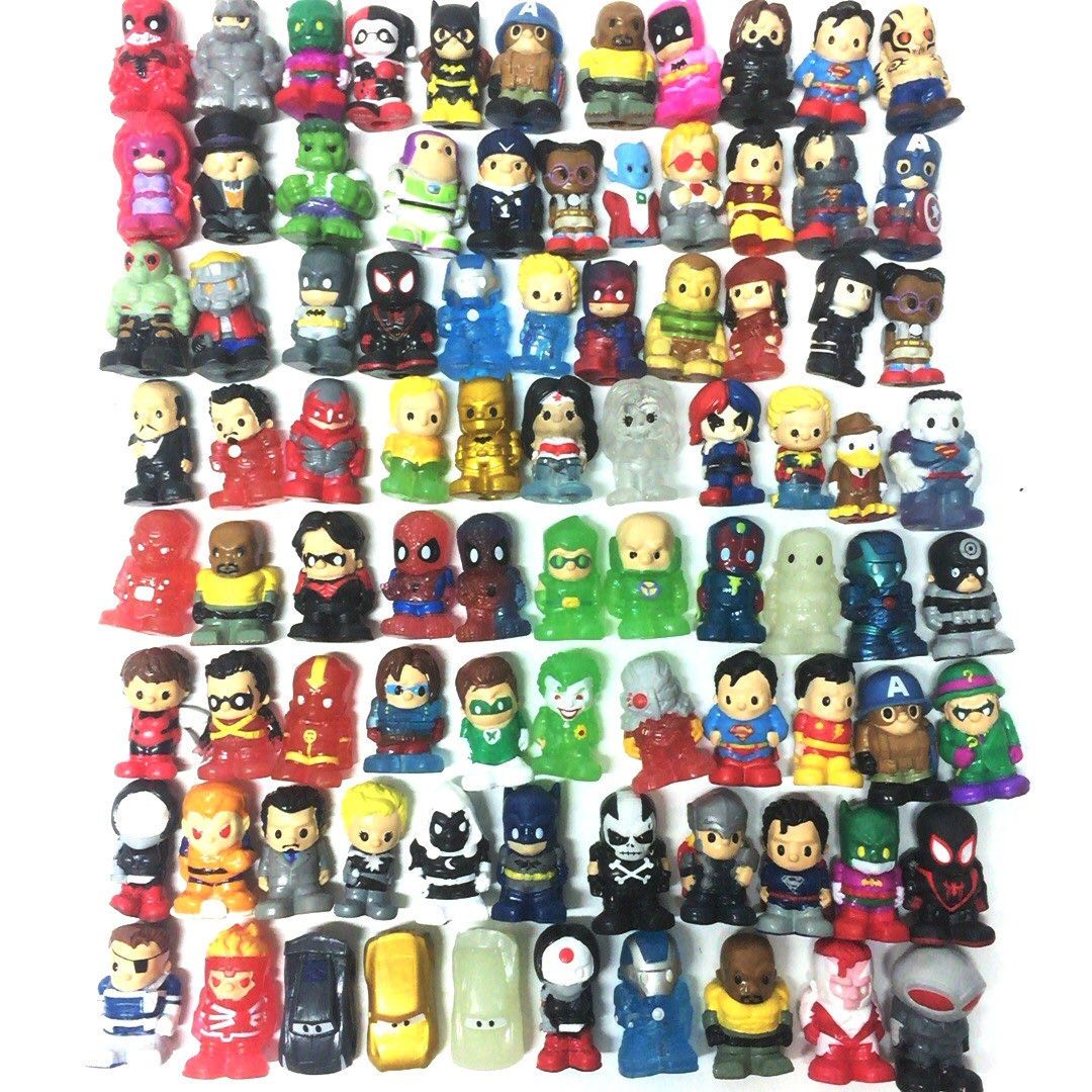 Lot 30PCS Ooshies Pencil toppers DC Comics/Marvel Heroes/TMNT Figure Toys Random