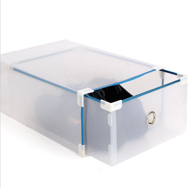 2019 Diy Eco Friendly Shoe Storage Box Case Transparent Plastic
