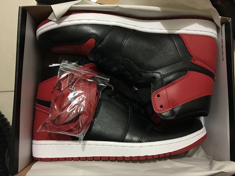 black and red bred 1s