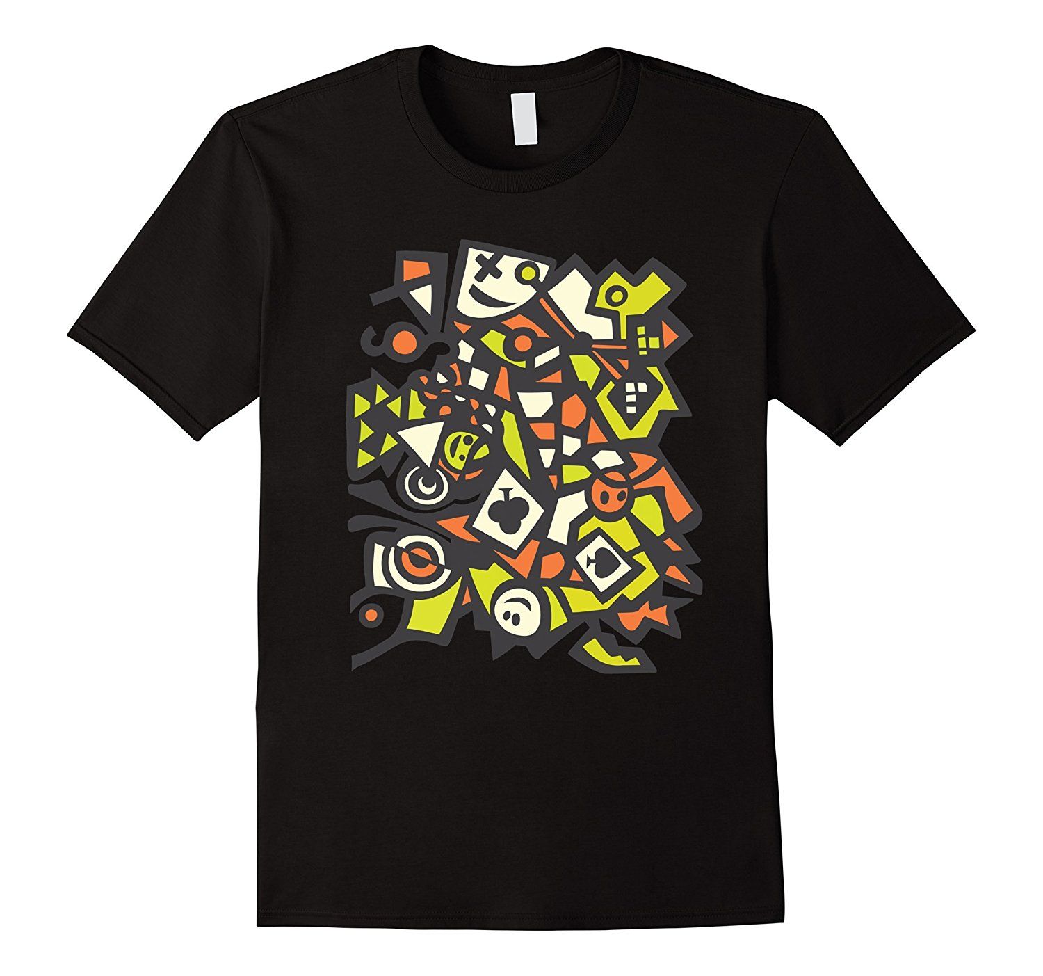 Art Decor Boys and Girls All Over Print T-Shirt,Crew Neck T-Shirt,Grafitti Like