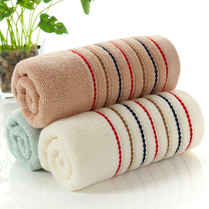 34x74cm 100/% Cotton Towel Absorbent Solid Color Soft Comfortable Towels