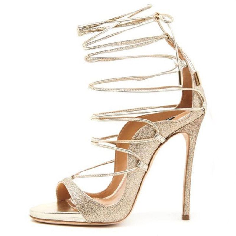 Großhandel Gold High Heels Frauen Überqueren Gebundene Sandalen Gladiator Offene Zehe Stilettos Riri Stil Mode Sandaletten Mode Laufsteg Schuhe Frauen Großhandel Gold High Heels Frauen Überqueren Gebundene Sandalen Gladiator Offene Zehe Stilettos Riri Stil Mode Sandaletten Mode Laufsteg Schuhe Frauen