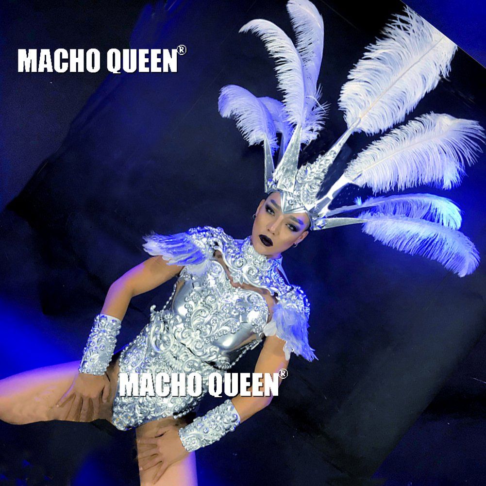 2020 Drag Queen Costumes Vintage Armor Outfits Dancer Group