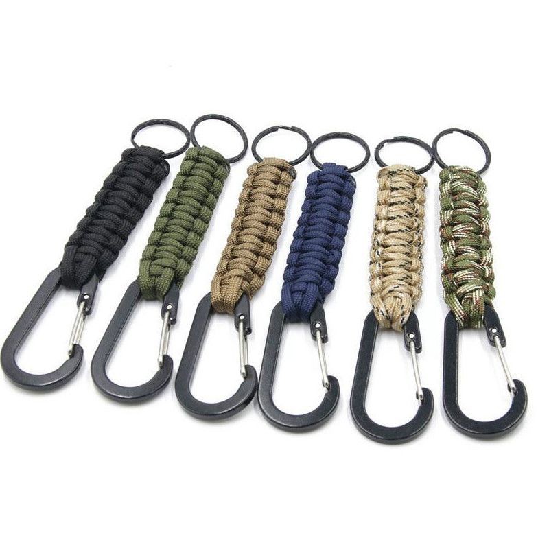 Details about   Hiking 7-core Umbrella Rope Parachute Cord Key Ring Keychain Paracord Lanyard