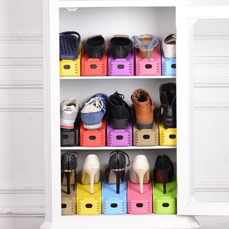 Satin Al Yeni Plastik Ayarlanabilir Ayakkabi Organizator Renkli Anti Giyim Ayakkabi Raf Depolama Askilari Isiya Dayanikli Cift Yaratici Ayakkabi Raf Tl70 38 Dhgate Comda