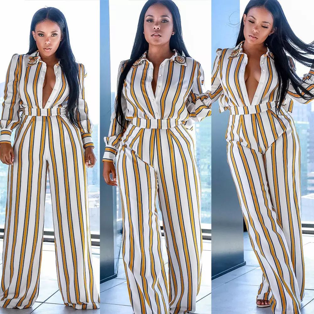 jumpsuit with blazer and heels