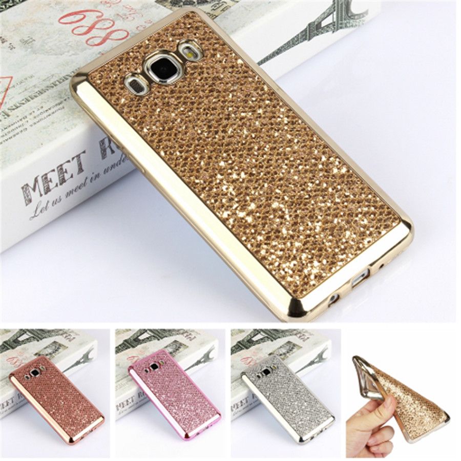 Luxury Glitter Bling TPU Case For Samsung Galaxy S4 S5 Mini S6 S7 Edge