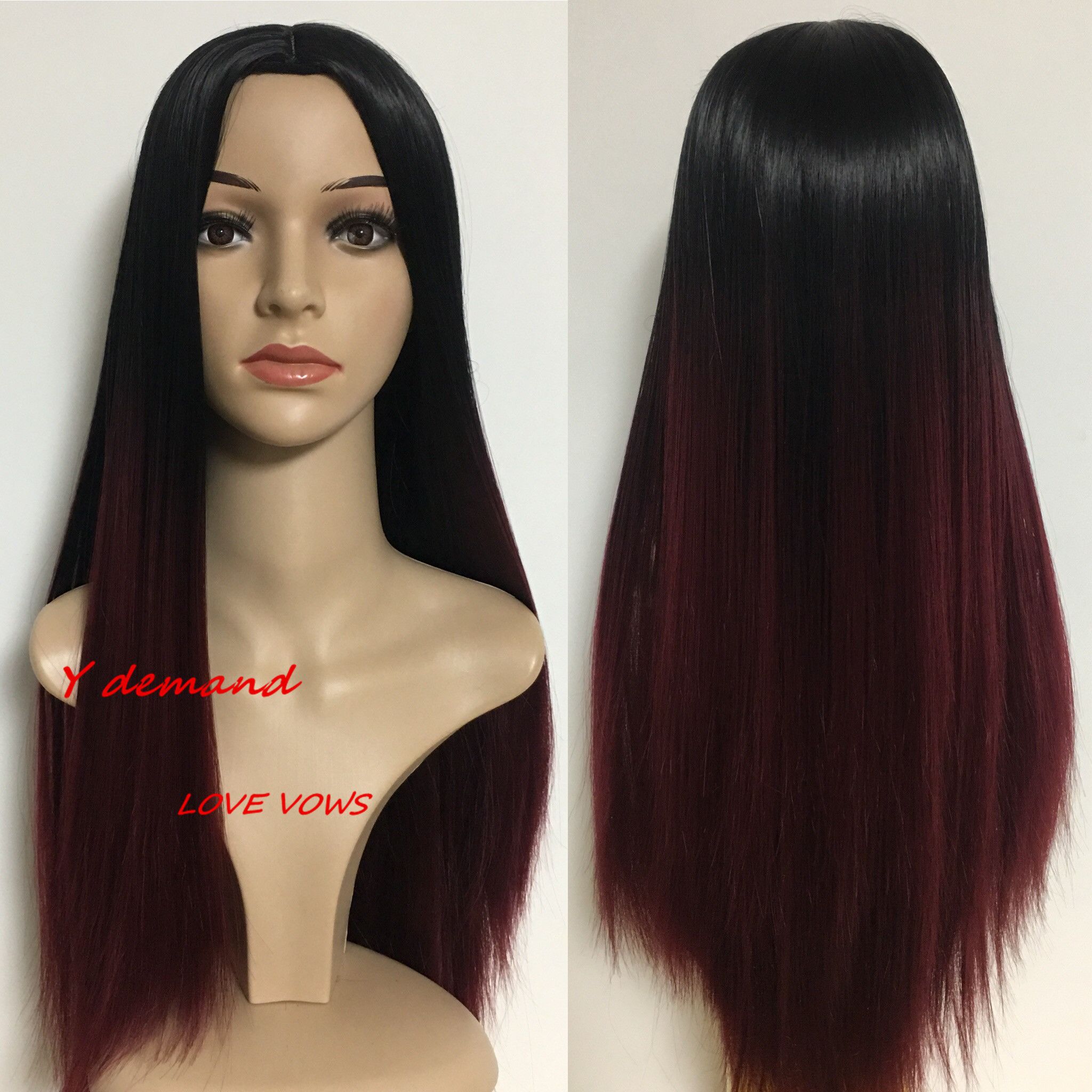 Grosshandel Neueste Ombre Schwarz Grau Burgund Braun Perucke Afro Lange Gerade Haar Mode Siulation Brasilianische Menschenhaarperucken Volle Perucken Auf Lager Y Nachfrage Von Y Demand 12 68 Auf De Dhgate Com Dhgate