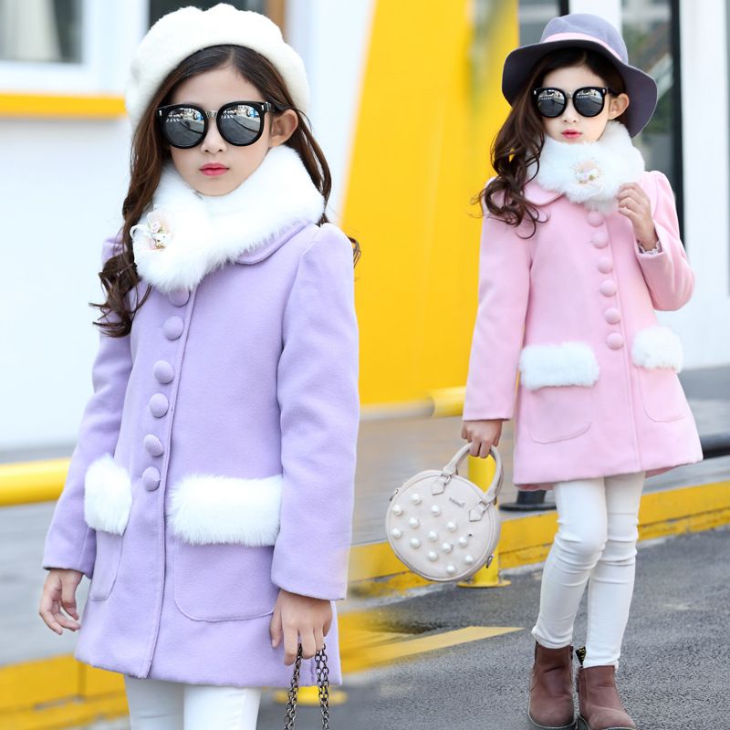 girls purple winter coat