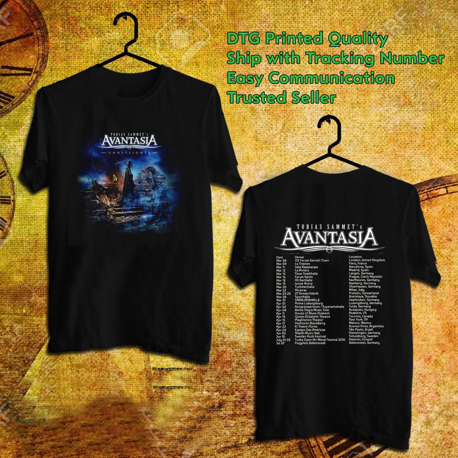 Avantasia World Tour 18 Shirt Tobias Sammets Music Band Unisex Black Tees All Shirts Ridiculous T Shirts From Xsy18tshirt 17 12 Dhgate Com