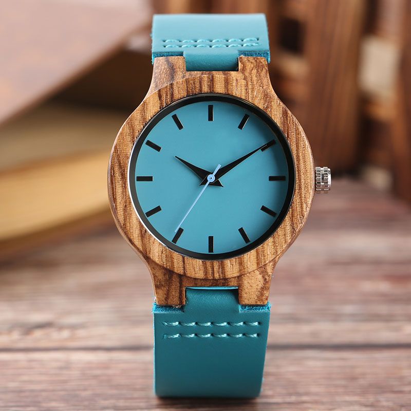 blue wood watch
