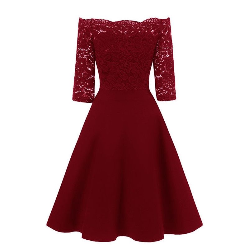 wine coloured party dresses