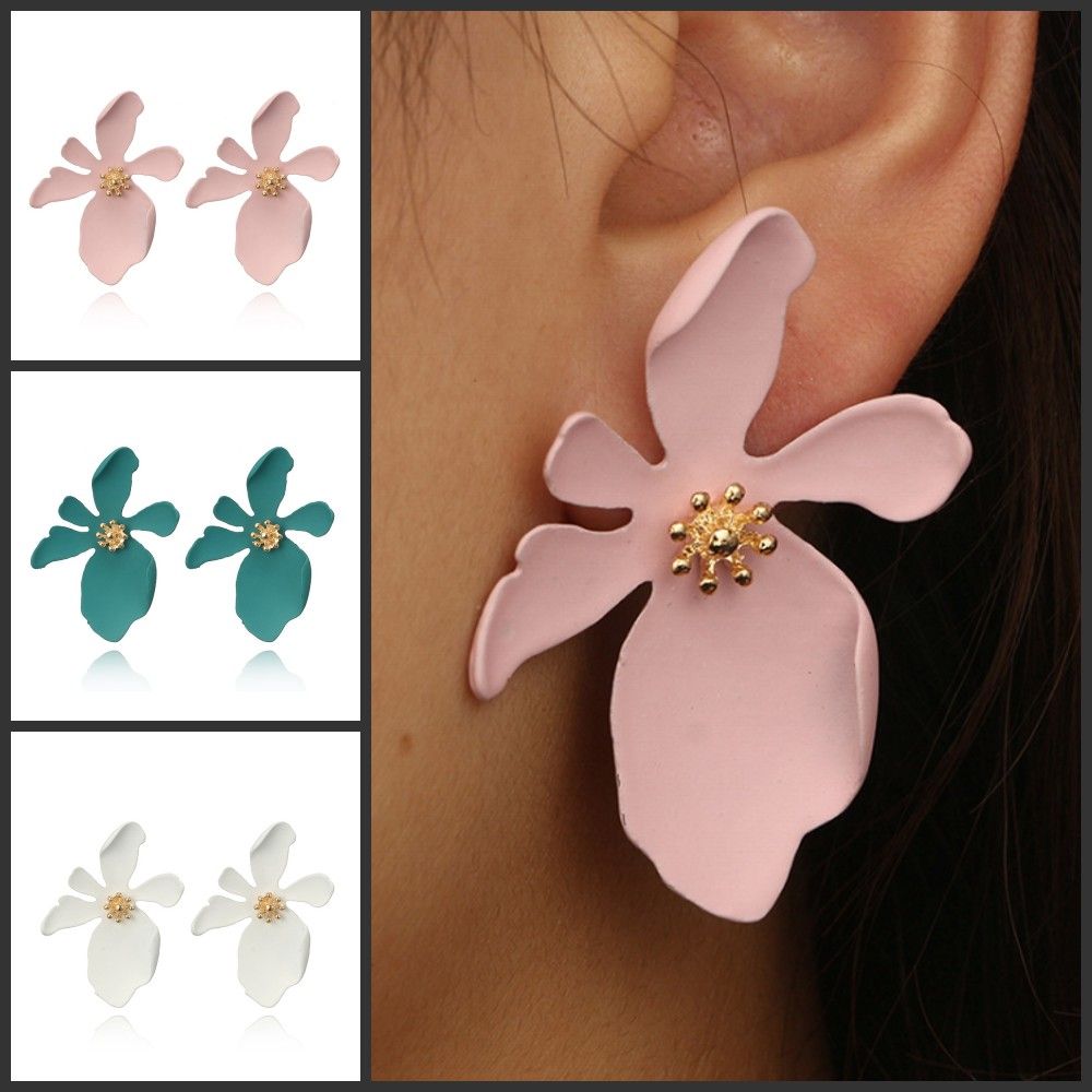 Pendientes De Flores De Estilo S925 Spring And Summer De De Pendientes De Flores De Estilo S925 Spring And Summer De De