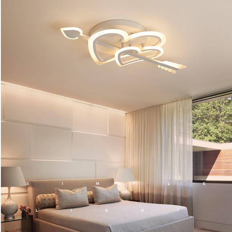 2019 Chandelierrec Modern Kids Room Led Ceiling Lights Ac85 265v Heart Type Ceiling Lamp Home Lighting Fixtures For Baby Bedroom From Lightlight