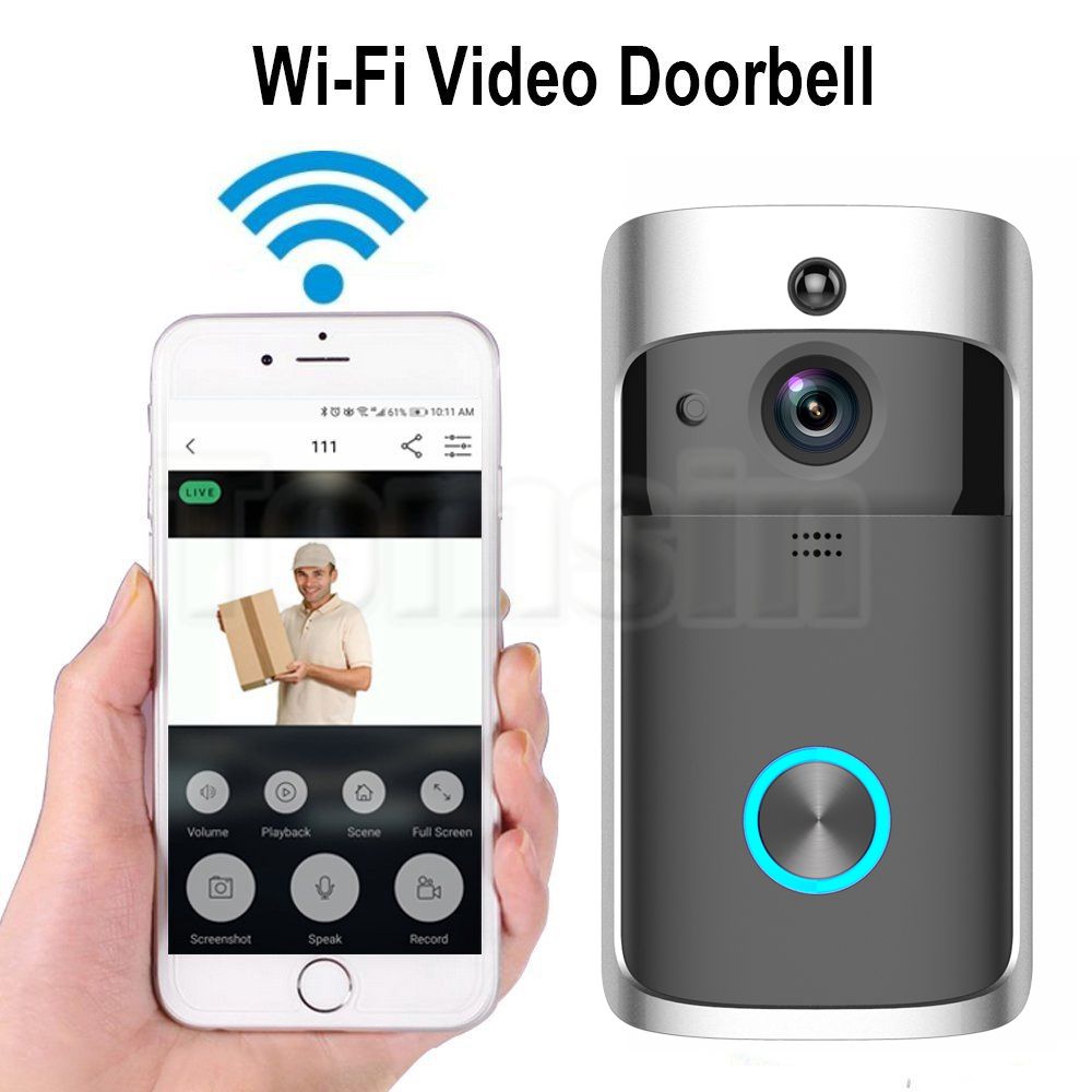 V5 Timbre inalámbrico WiFi Timbre de video inteligente HD Cá V5 Timbre inalámbrico WiFi Timbre de video inteligente HD Cá
