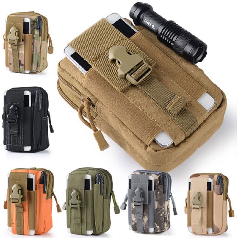 Tactical Molle Pouch Belt Waist Pack Bag Military Waist Fanny Pack Phone Pocket