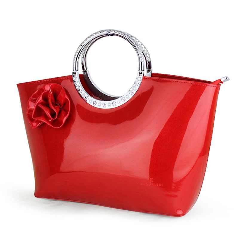 womens red handbag