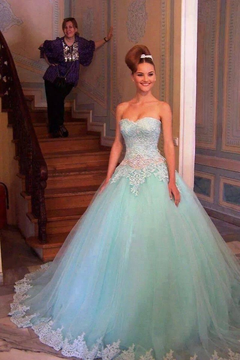 plus size light blue wedding dresses