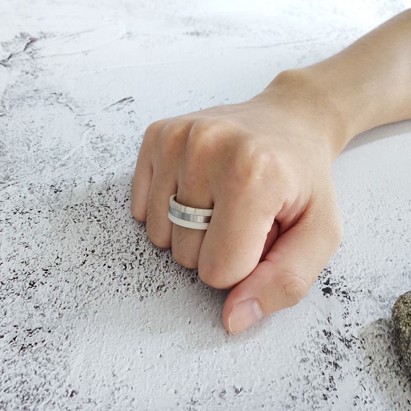 Valentines Day Gift Stainless Steel Rings Mens Ring Deer Antler
