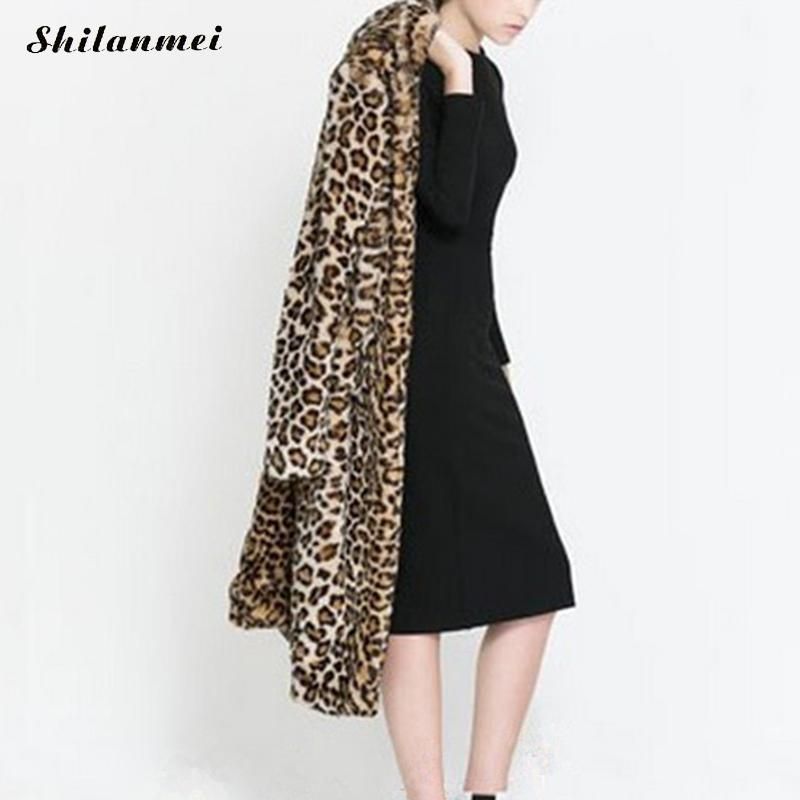 long leopard coat