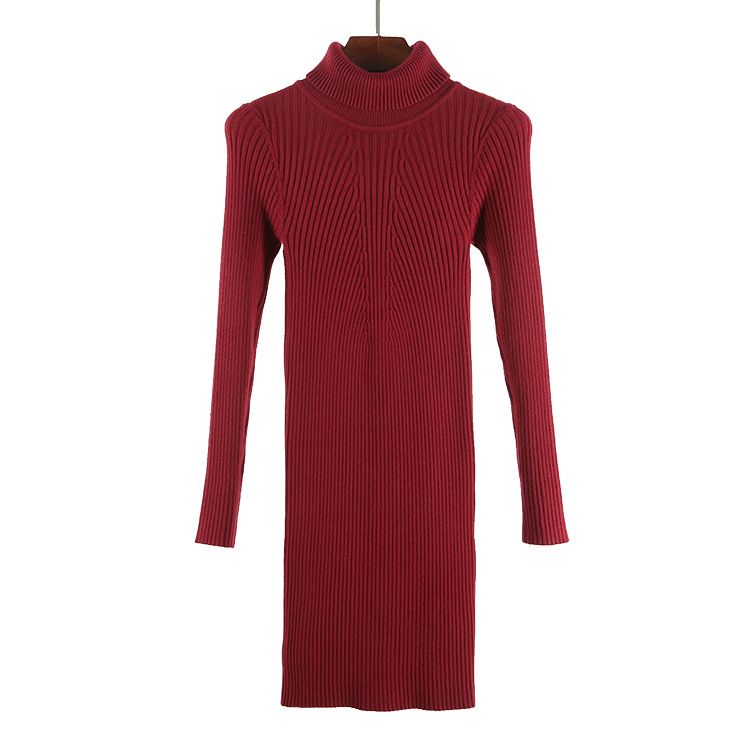 Großhandel Gigogou Dicker Herbst Winter Frauen Pullover Lange Sexy Bodycon Rollkragenpullover Gestrickte Elastizität Weibliche Pullover Pullover Von Armani10 27 09 Auf De Dhgate Com Dhgate
