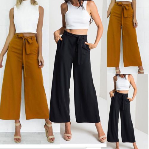 Großhandel Mode Damen Damen Palazzo Hosen Koreanische Art Hohe Taille Breite Beinhose Lose Beiläufige Bandagen Lange Hose Von Maoyili, $43.29 Auf Großhandel Mode Damen Damen Palazzo Hosen Koreanische Art Hohe Taille Breite Beinhose Lose Beiläufige Bandagen Lange Hose Von Maoyili, $43.29 Auf
