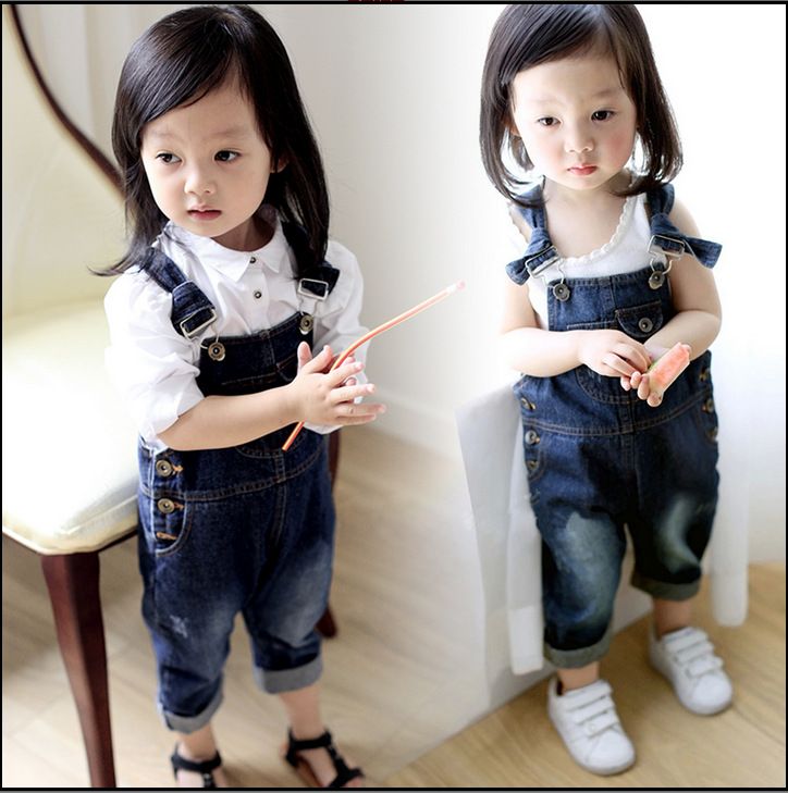 jean overalls for baby girl