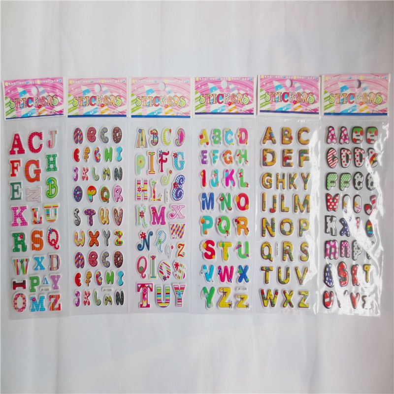 Cute Letter Alphabet 3d Stickers Diary Pvc Puffy Reward Kids Children Kawaii Bubble Stickers For Notebook Toys Canada 2020 From Hurongwang25 Cad 0 41 Dhgate Canada