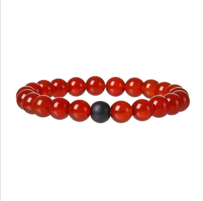 Red Agate+Black Matt Agate