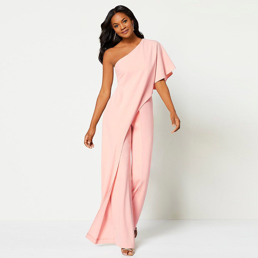 one off shoulder jumpsuit