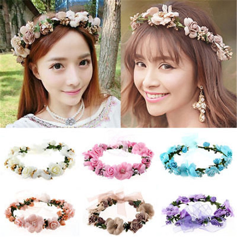 floral headdresses for bridesmaids
