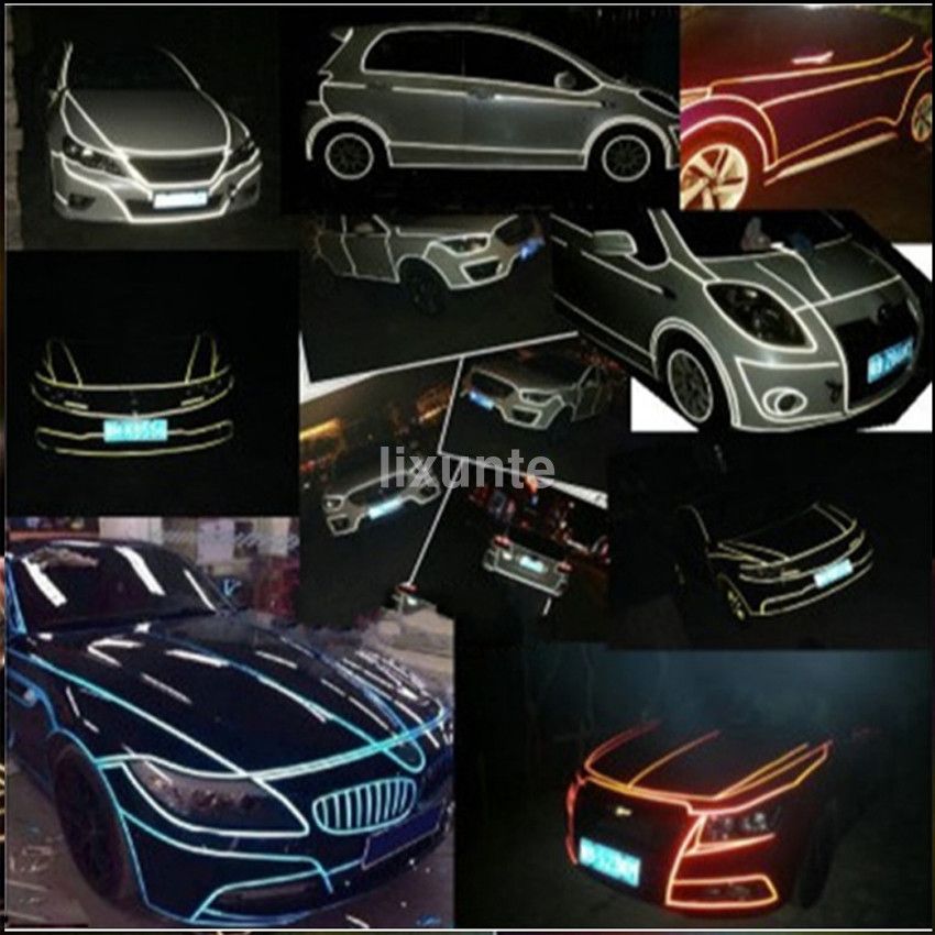 5M x 2CM Reflective Sticker Tape Car Truck Body Stripe DIY Self Adhesive Decal