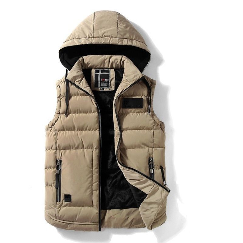 sleeveless hooded jacket men's