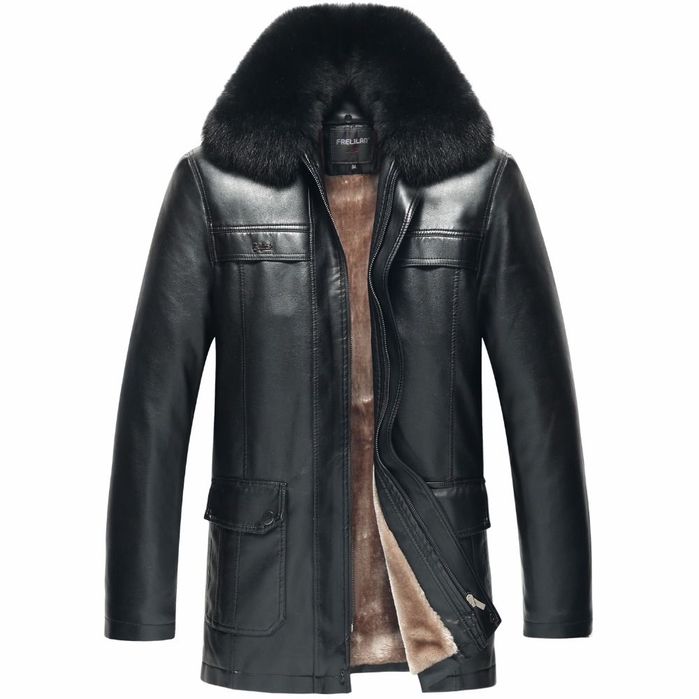 2019 2018 Aviator Flight Jacket For Men S Genuine Leather Fur Winter Coats Sheepskin Collar Brown Black Motorcycle Parka From Beasy114