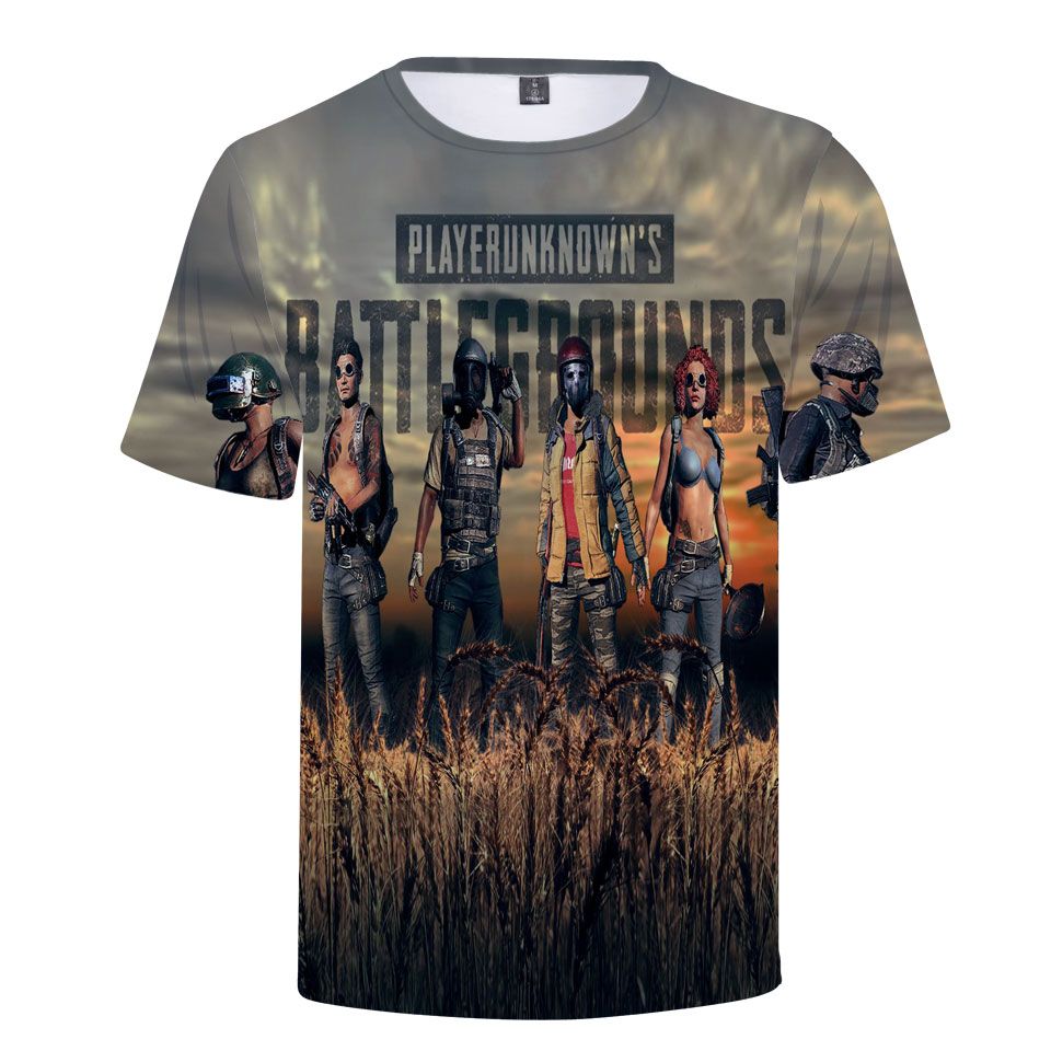 Aikooki 2018 Fashion Game Pubg 3d T Shirt Men Women O Neck 3d