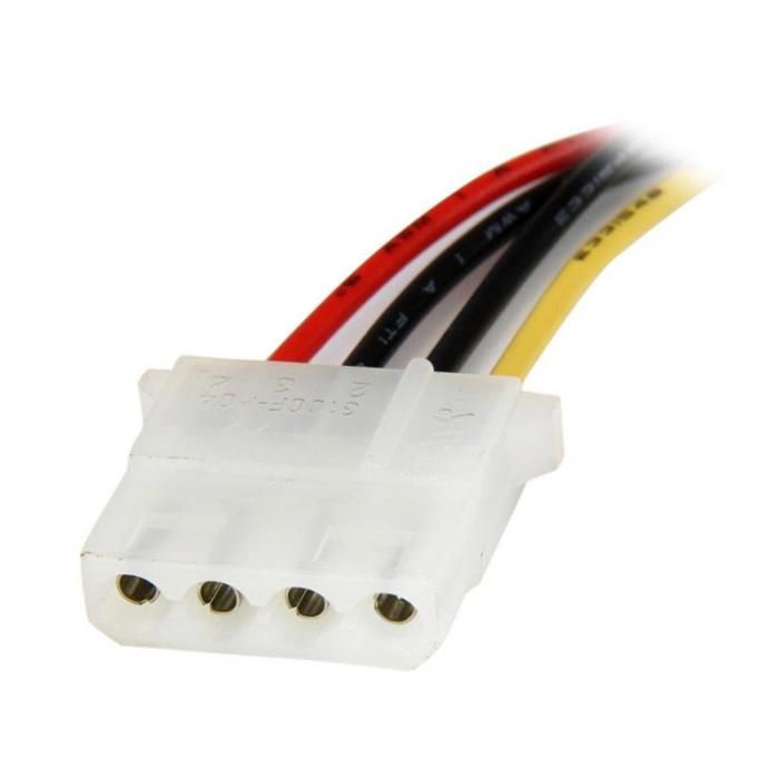 Computer Cables New Hot 2pcs 6inch SATA Male to Molex Female LP4 Power Cable Adapter QJY99 Cable Length Black