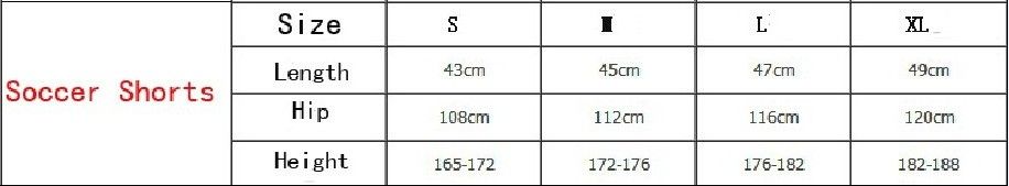 Football Pants Size Chart