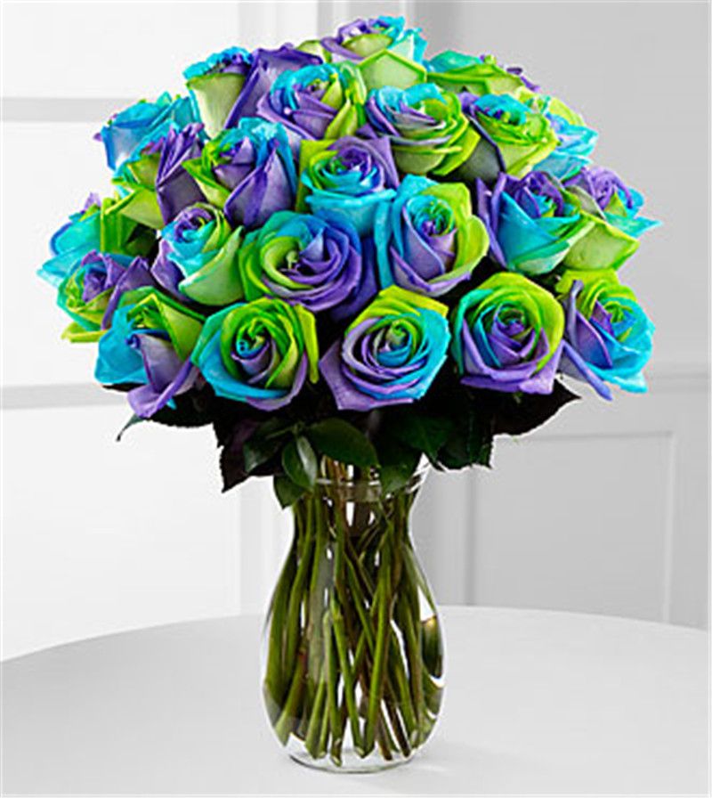 Aqua Blue & Purple Calla Lily Wedding Bouquet Collection