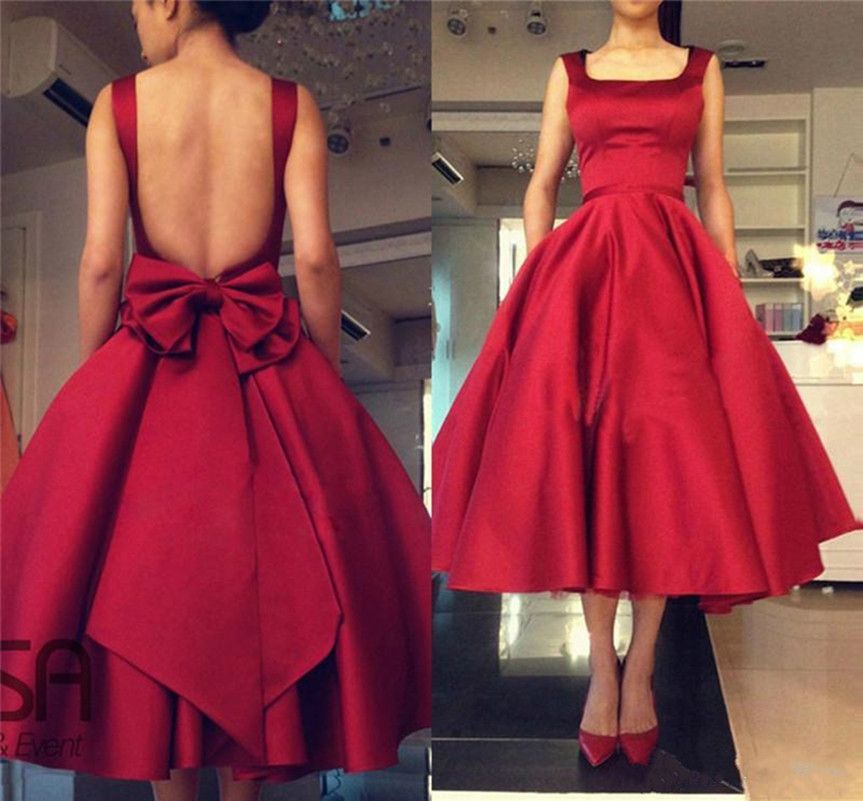 short red puffy dress