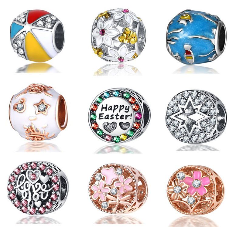 Nuevo 20 unids Libélula Flor Estrella de David Pascua Charms Bead Silver Charms Colgante Granos Fit Nuevo 20 unids Libélula Flor Estrella de David Pascua Charms Bead Silver Charms Colgante Granos Fit