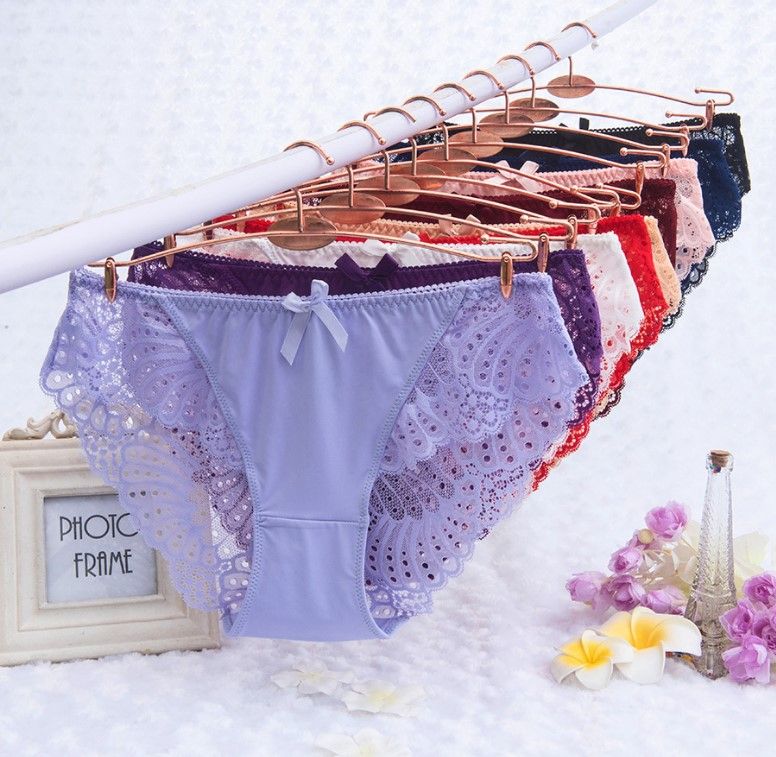 2020 Plus Size XXXL XXL XL L M Sexy Women Briefs Panties Lace Underwear