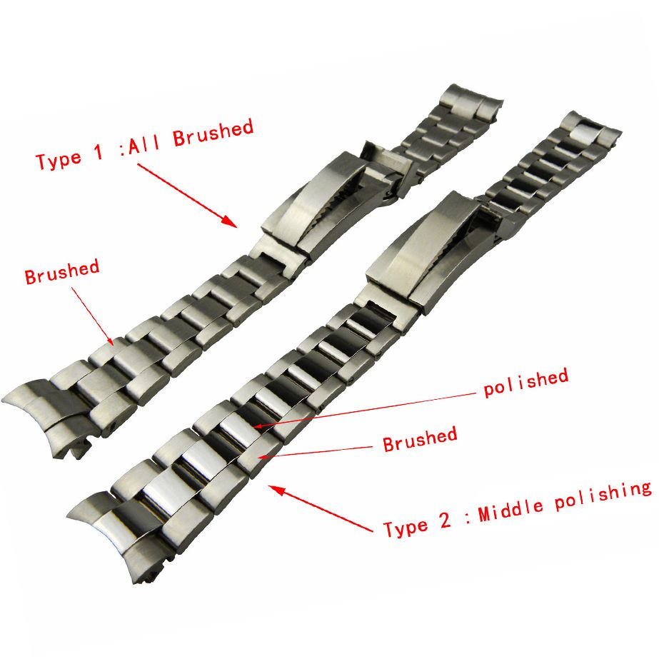 21mm stainless steel watch band