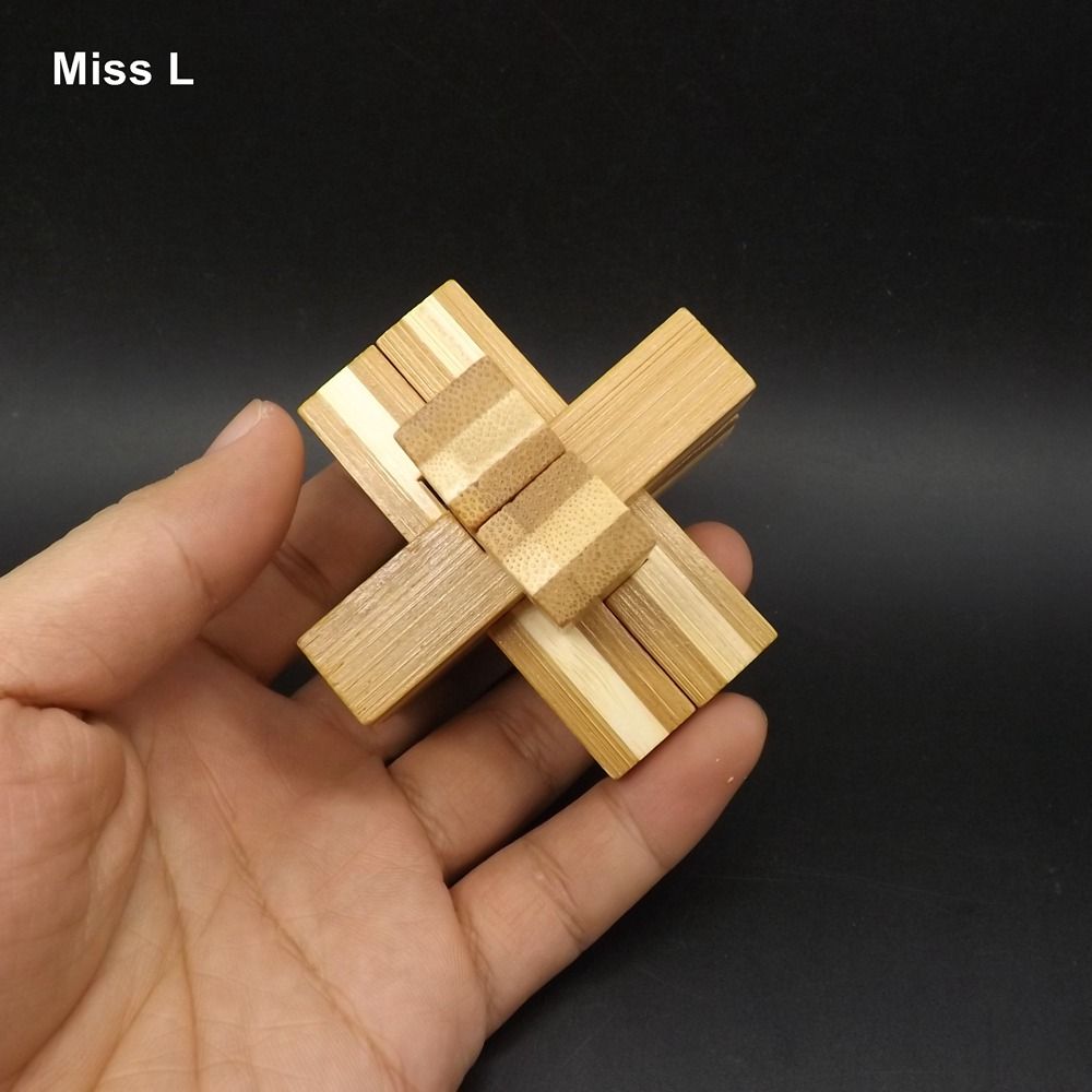 Schloss Puzzle 3D Denkaufgabe Kong Ming Schloss Spielzeug Bamboo 
