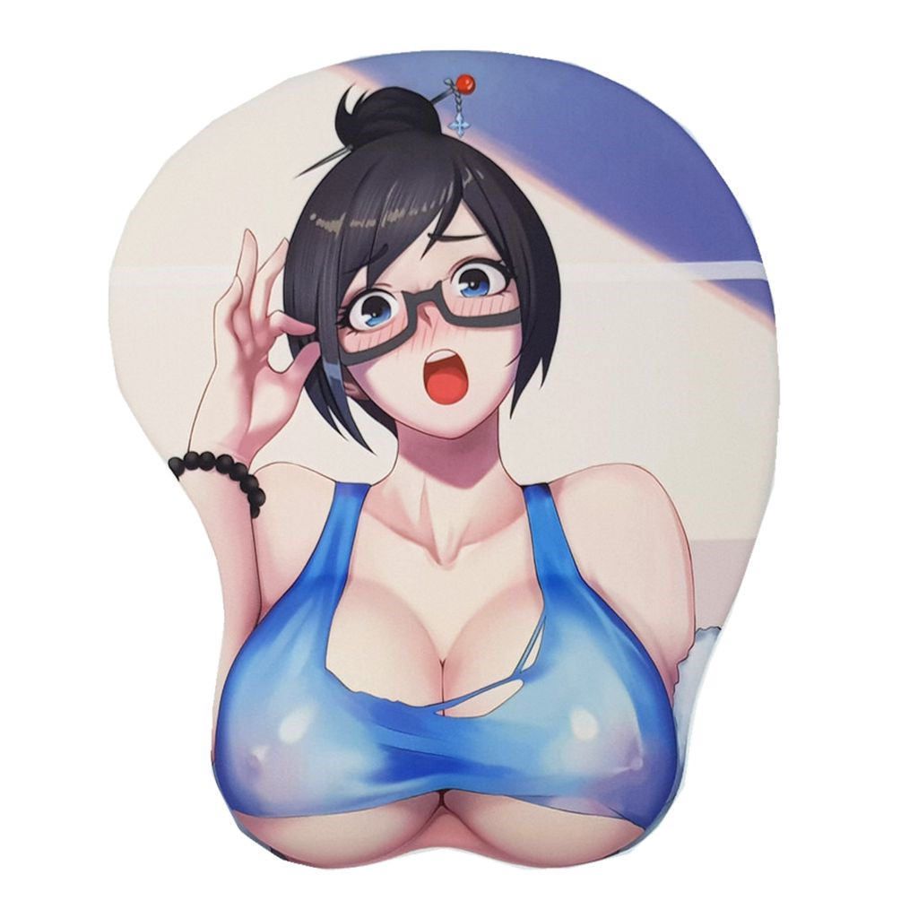 Mei Anime Boobs Gaming 3d Mouse Pads With Wrist Rest 2way