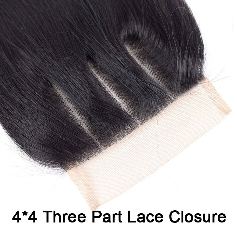 4*4 Three Part Lace Closure