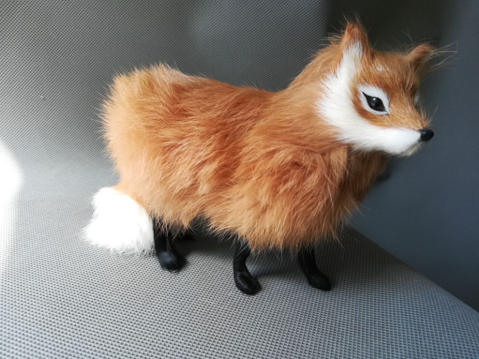 real stuffed fox